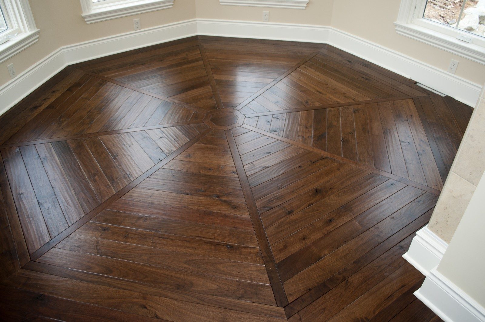 wide plank walnut flooring